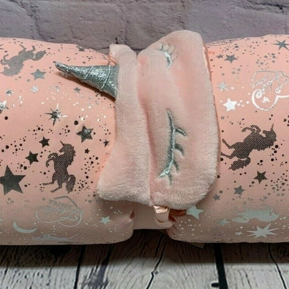 NEW Justice Girls Unicorn Blanket & Eye Mask Set